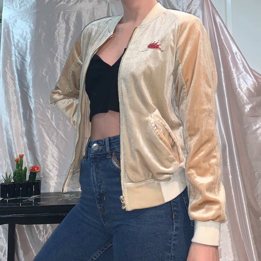 Urban Outfitters mermaid bomber jacket